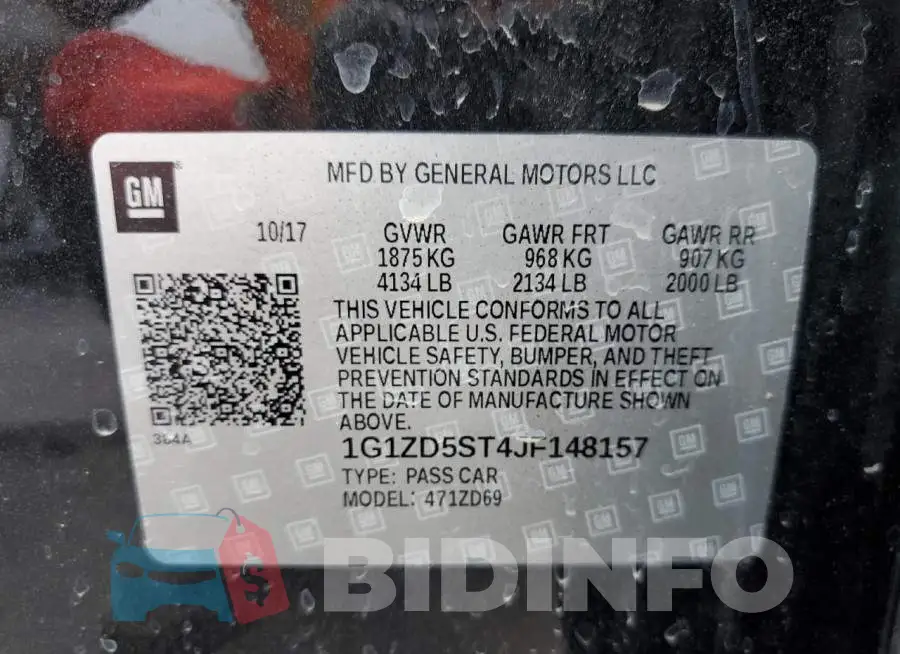 1G1ZD5ST4JF148157 Photo# 10