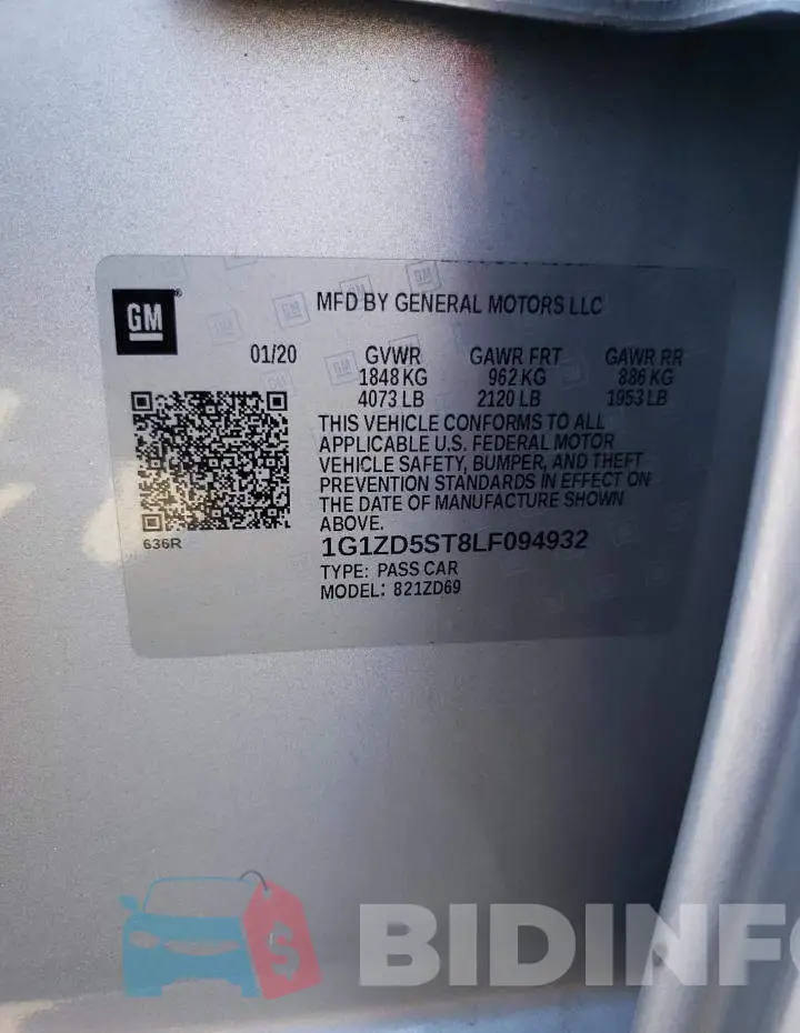 1G1ZD5ST8LF094932 Photo# 10