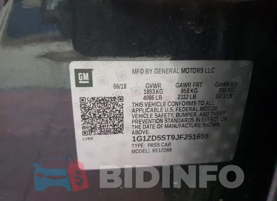 1G1ZD5ST9JF251655 Photo# 10