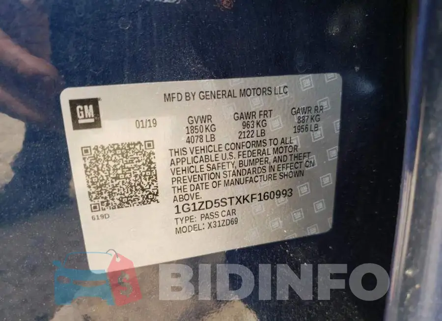 1G1ZD5STXKF160993 Photo# 10