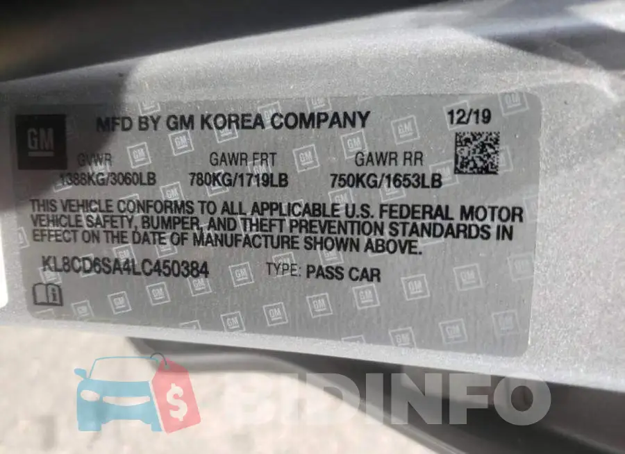KL8CD6SA4LC450384 Photo# 10