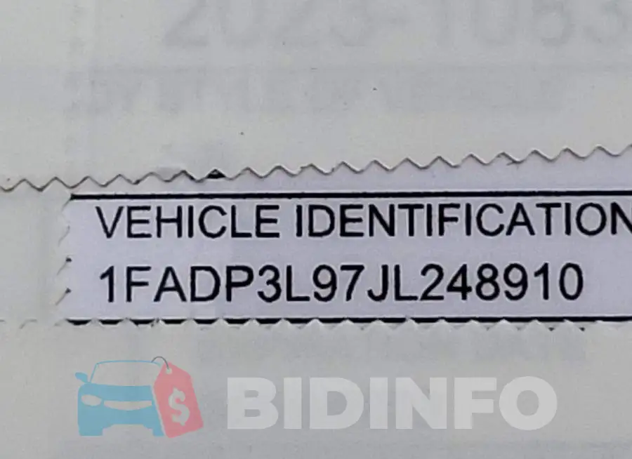1FADP3L97JL248910 Photo# 10