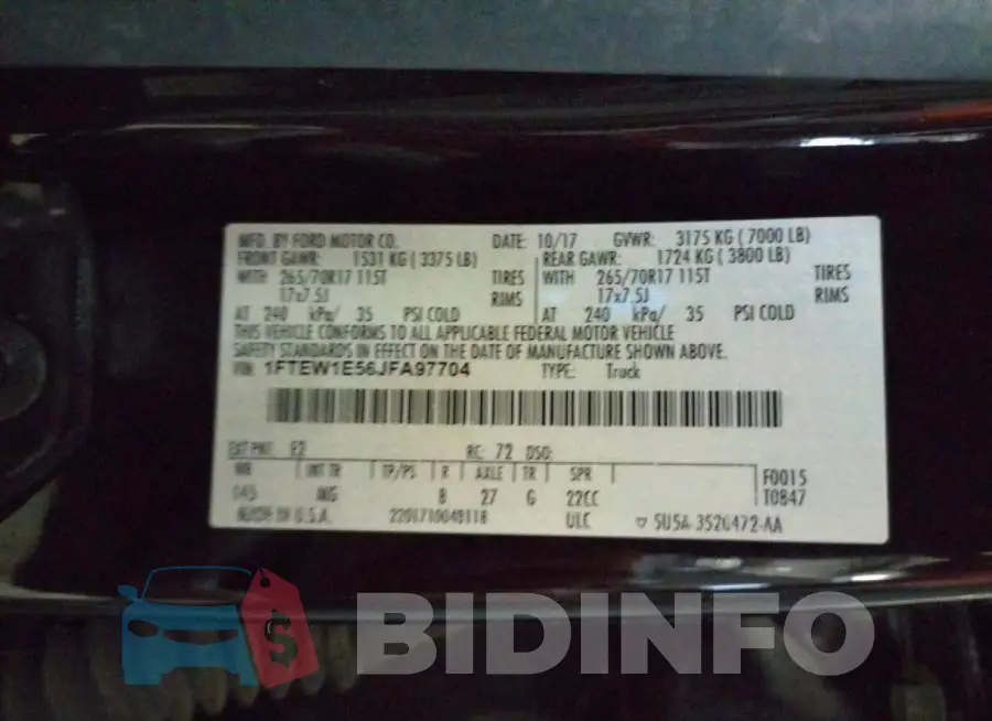 1FTEW1E56JFA97704 Photo# 10