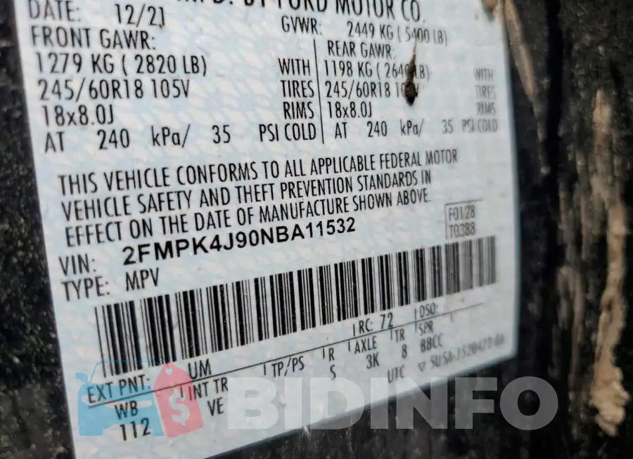 2FMPK4J90NBA11532 Photo# 10