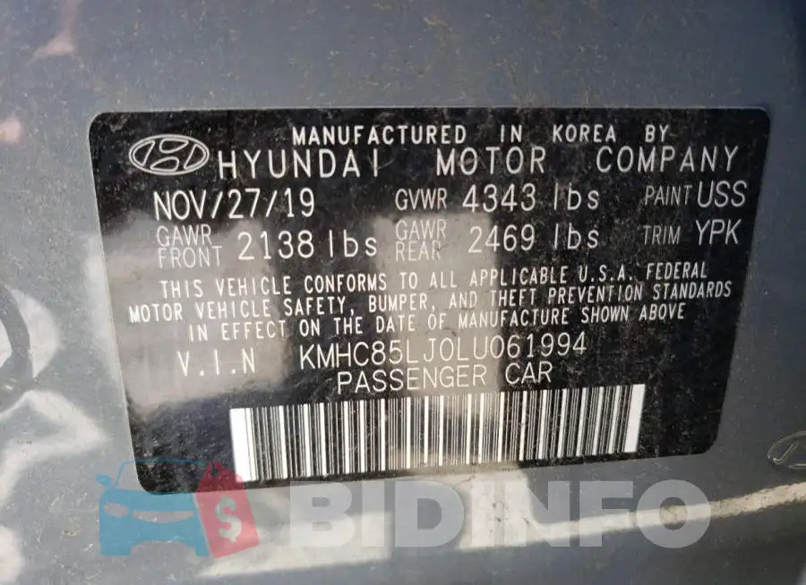 KMHC85LJ0LU061994 Photo# 10