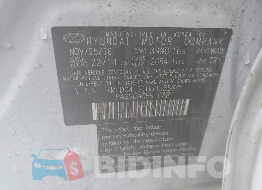 KMHD04LB1HU335564 Photo# 10