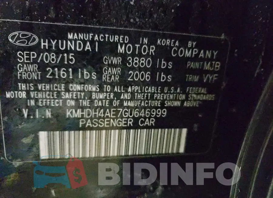 KMHDH4AE7GU646999 Photo# 10