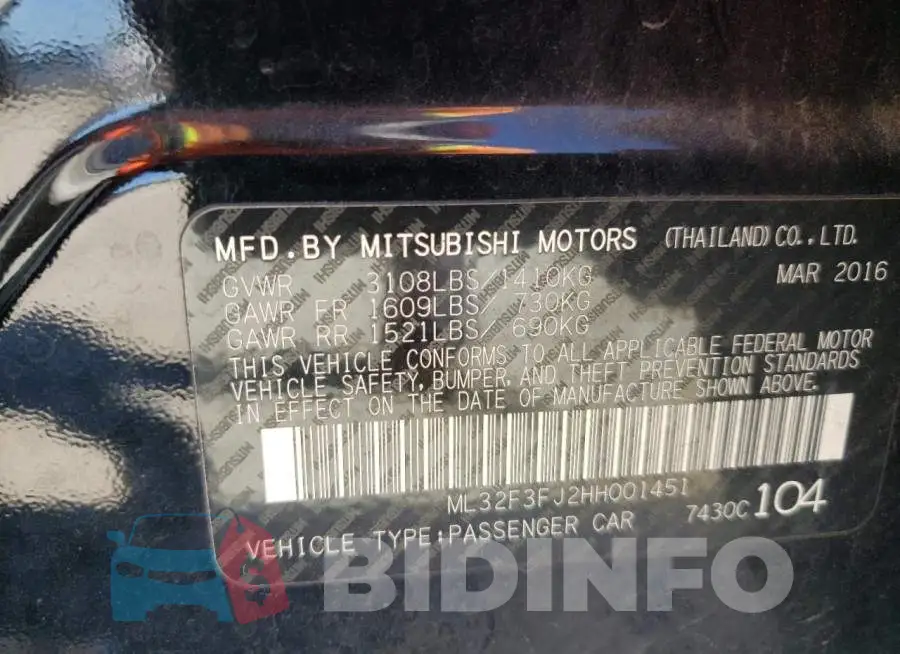 ML32F3FJ2HH001451 Photo# 10