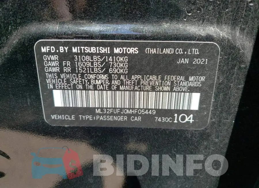 ML32FUFJ0MHF05449 Photo# 10