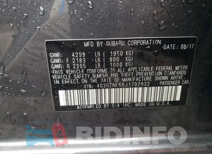 4S3GTAK66J1702932 Photo# 10