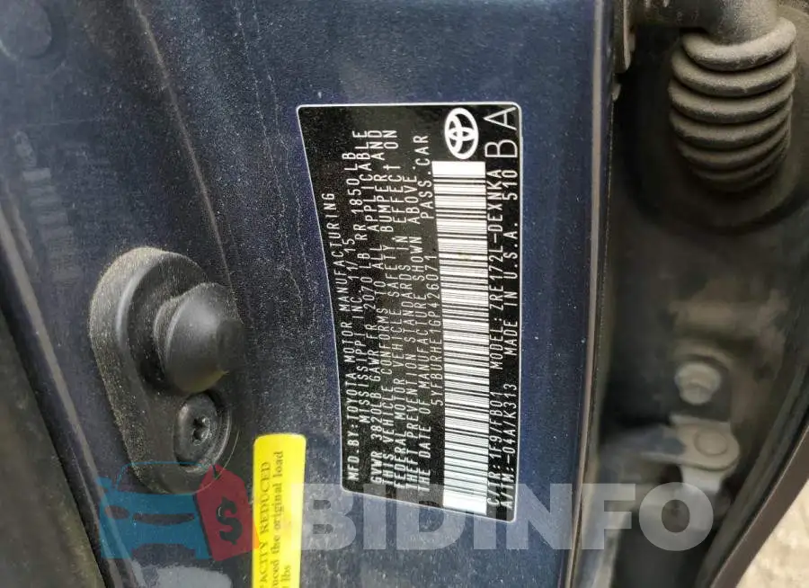 5YFBURHE1GP426071 Photo# 10