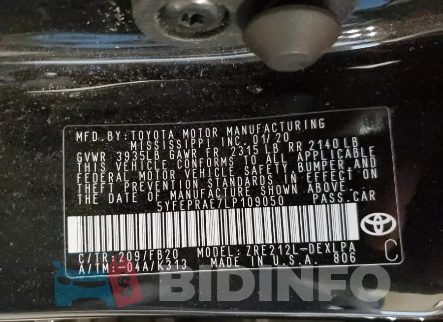 5YFEPRAE7LP109050 Photo# 10