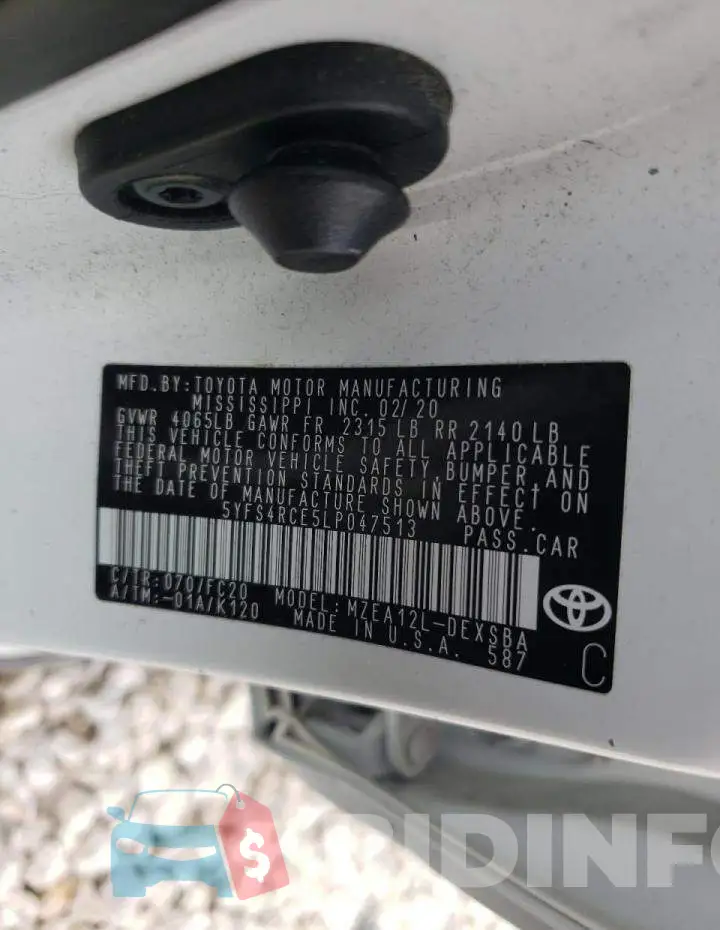 5YFS4RCE5LP047513 Photo# 10