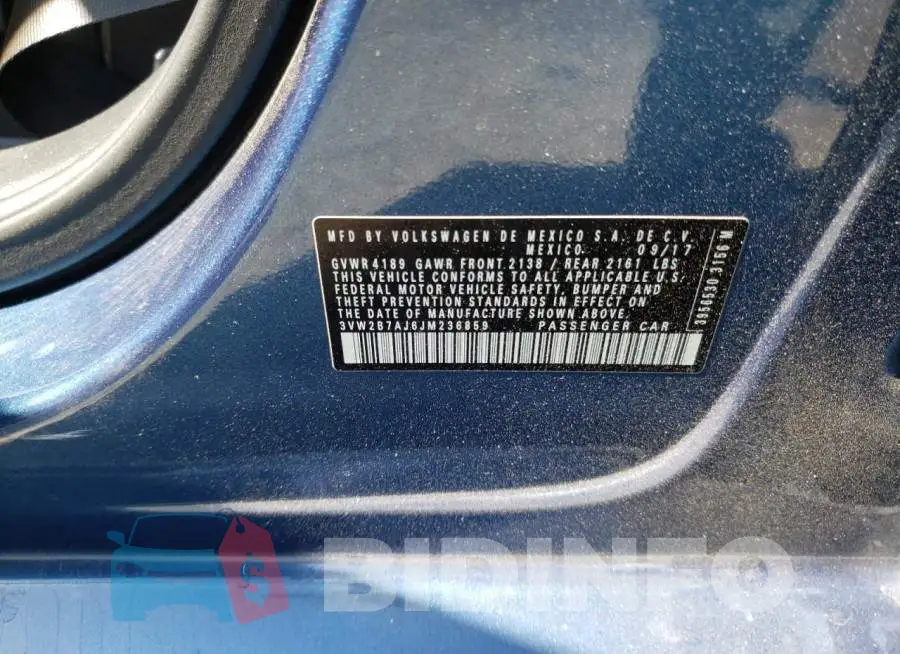 3VW2B7AJ6JM236859 Photo# 10