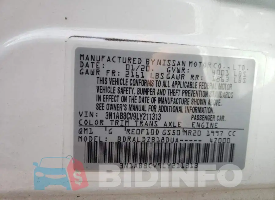 3N1AB8CV9LY211313 Photo# 10