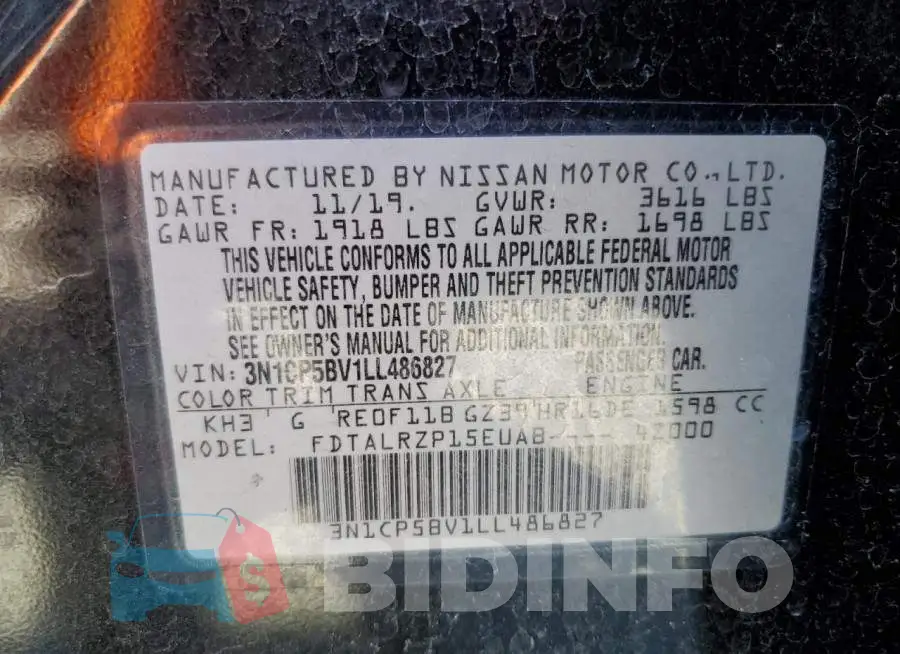 3N1CP5BV1LL486827 Photo# 10