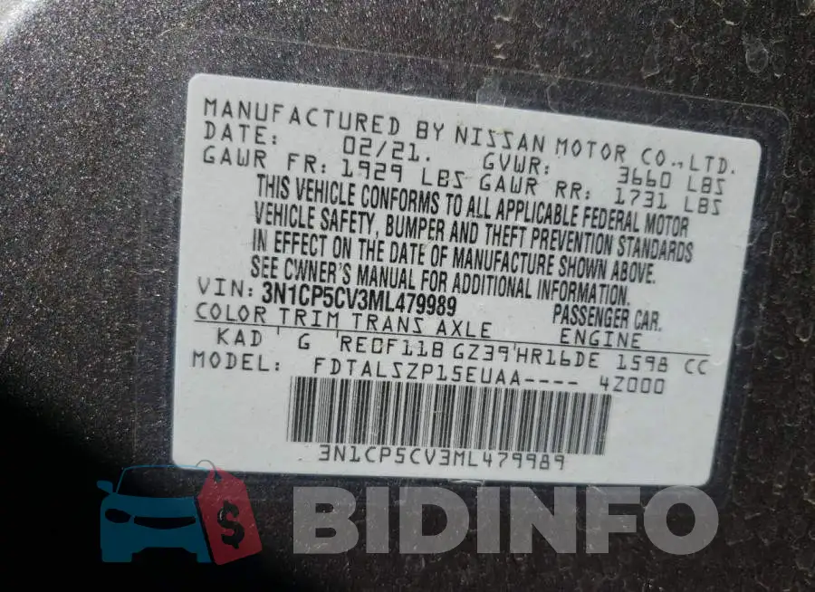 3N1CP5CV3ML479989 Photo# 10