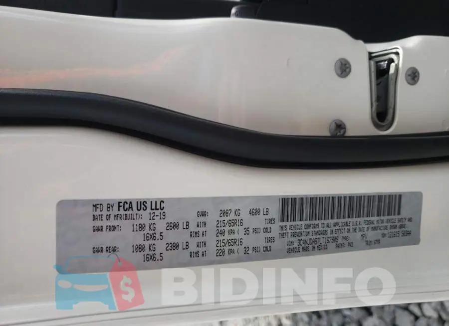 3C4NJDAB7LT167909 Photo# 10