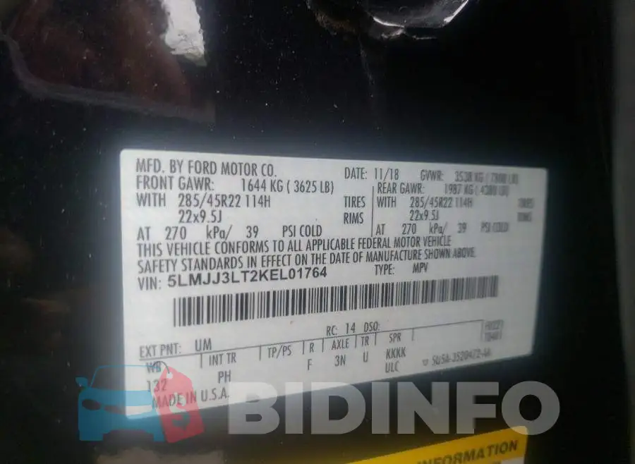 5LMJJ3LT2KEL01764 Photo# 10