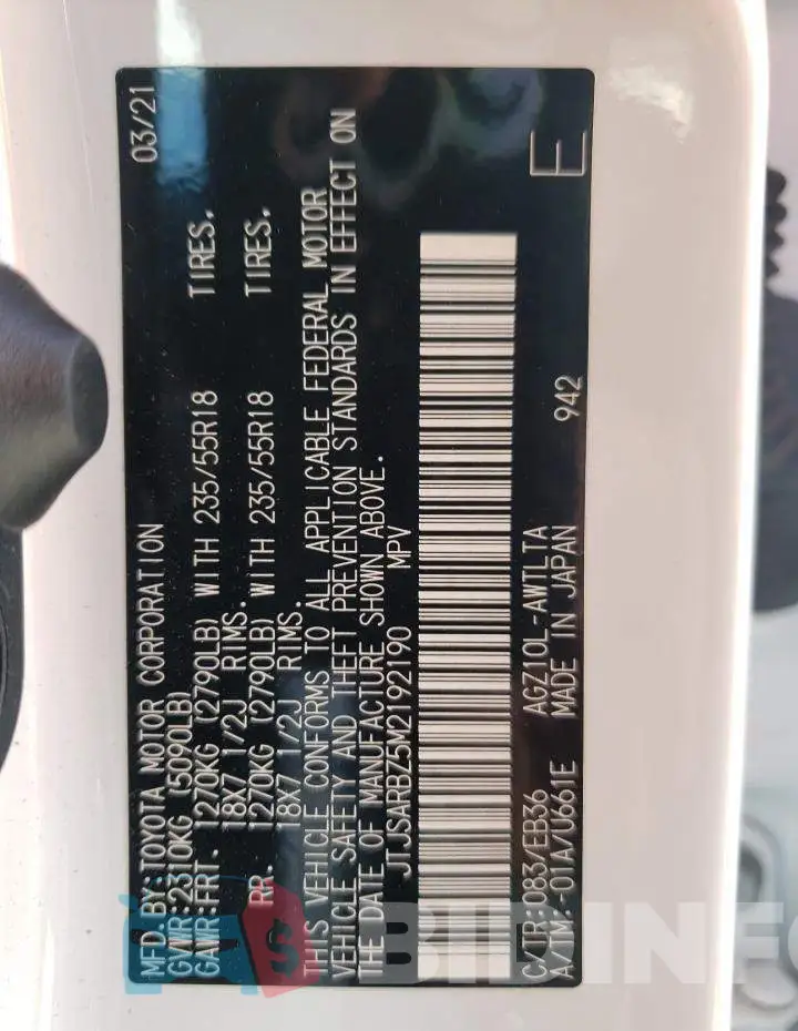 JTJSARBZ5M2192190 Photo# 10