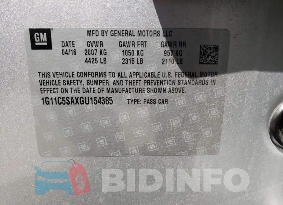1G11C5SAXGU154385 Photo# 10