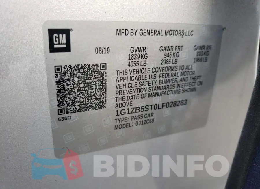 1G1ZB5ST0LF028283 Photo# 10