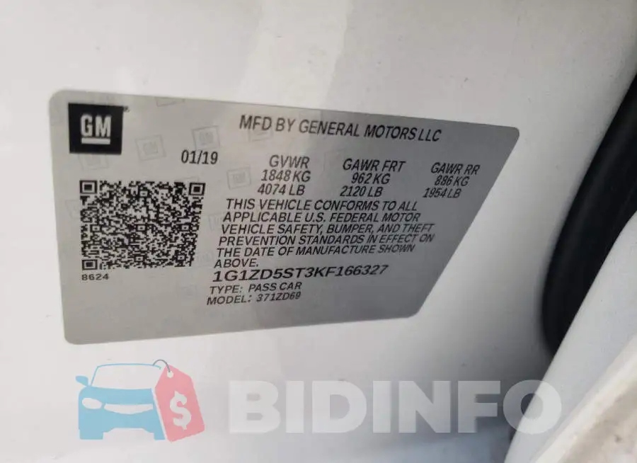 1G1ZD5ST3KF166327 Photo# 10