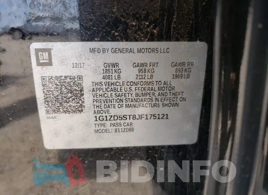 1G1ZD5ST8JF175121 Photo# 10