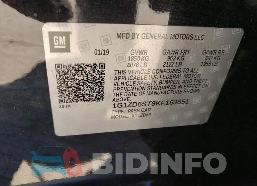 1G1ZD5ST8KF163651 Photo# 10