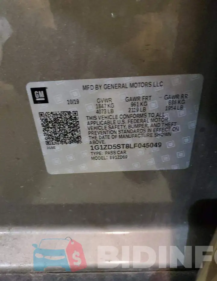 1G1ZD5ST8LF045049 Photo# 10