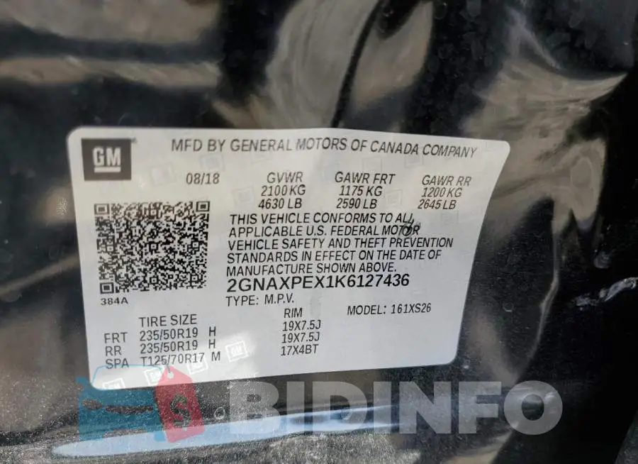 2GNAXPEX1K6127436 Photo# 10