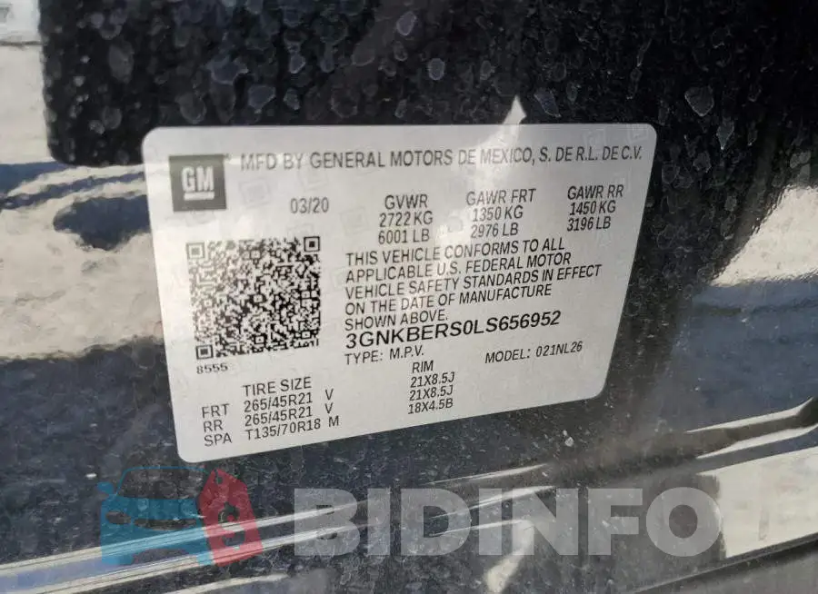 3GNKBERS0LS656952 Photo# 10