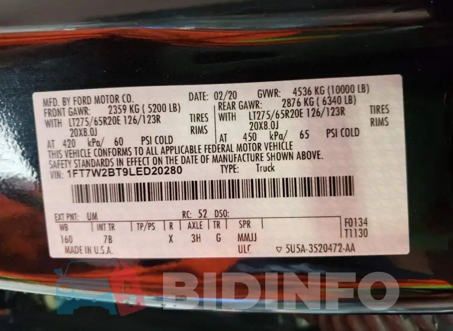 1FT7W2BT9LED20280 Photo# 10