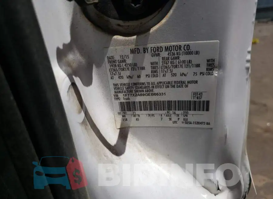 1FT7X2A69GEB66331 Photo# 10