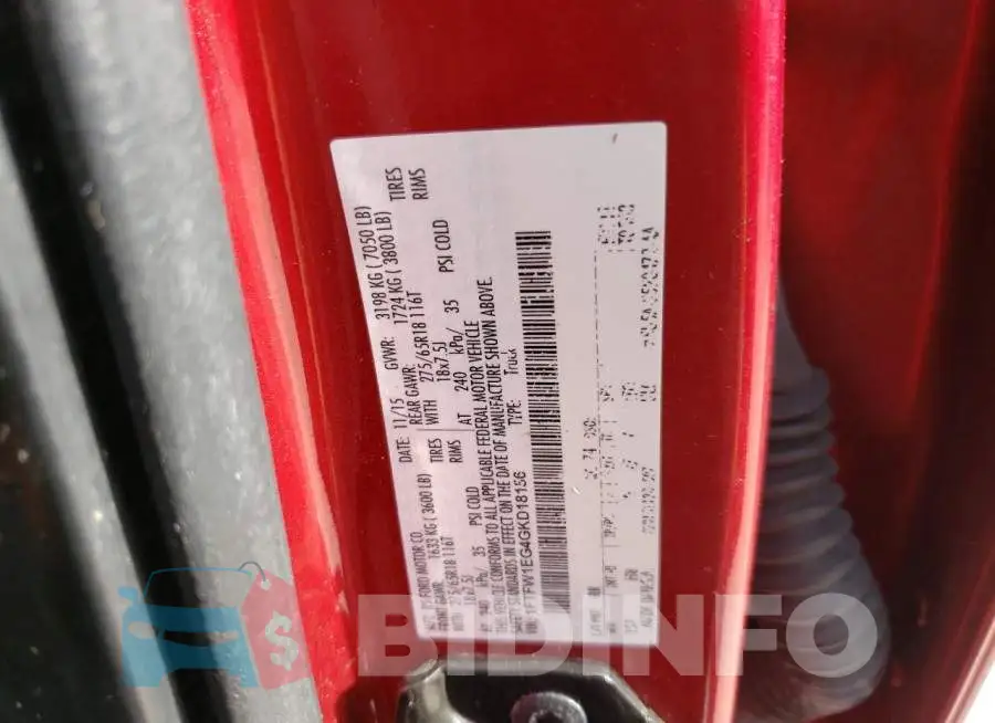 1FTFW1EG4GKD18156 Photo# 10