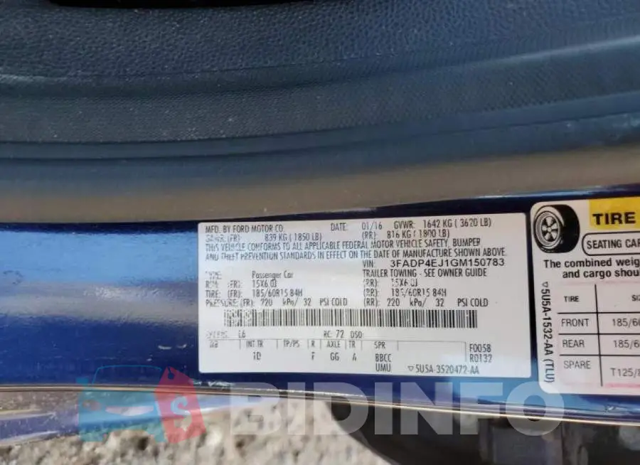 3FADP4EJ1GM150783 Photo# 10