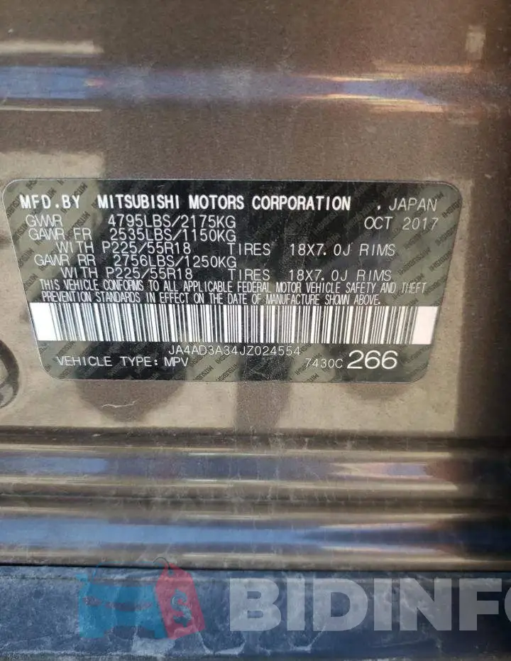 JA4AD3A34JZ024554 Photo# 10