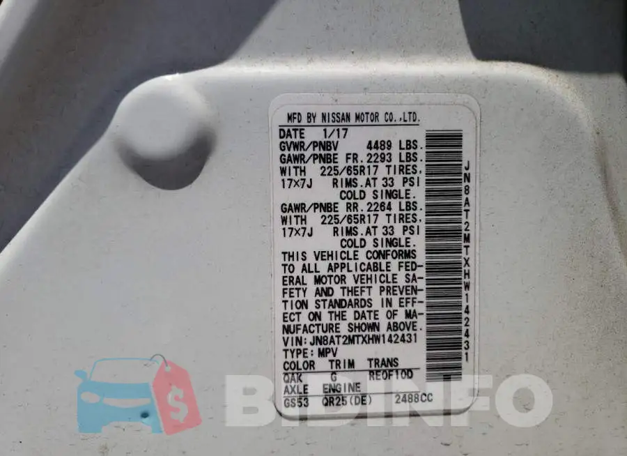 JN8AT2MTXHW142431 Photo# 10