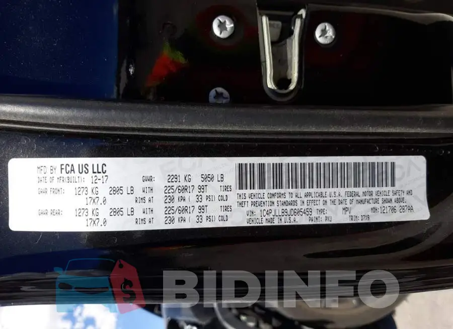 1C4PJLLB9JD605459 Photo# 10