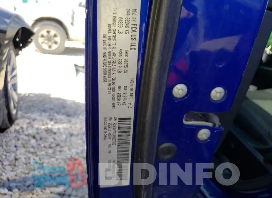 2C3CDZAG1KH663386 Photo# 10