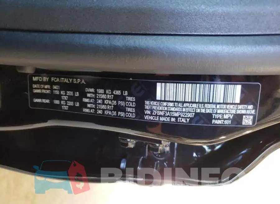 ZFBNF3A15MP922907 Photo# 10