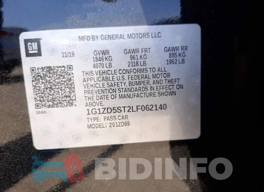 1G1ZD5ST2LF062140 Photo# 10