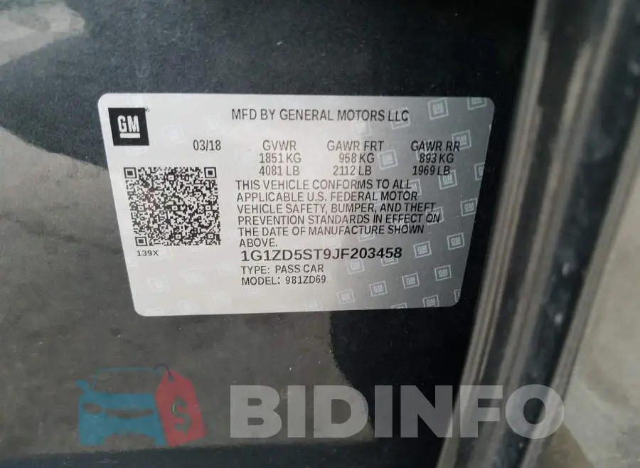 1G1ZD5ST9JF203458 Photo# 10