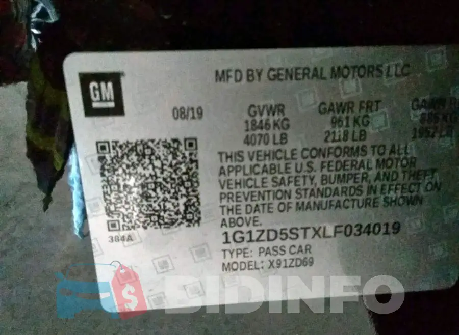 1G1ZD5STXLF034019 Photo# 10