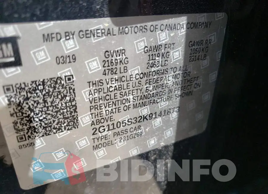 2G1105S32K9141873 Photo# 10