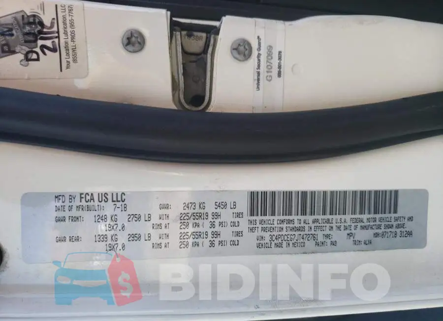 3C4PDCEG7JT472761 Photo# 10