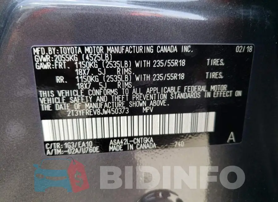 2T3YFREV8JW450373 Photo# 10
