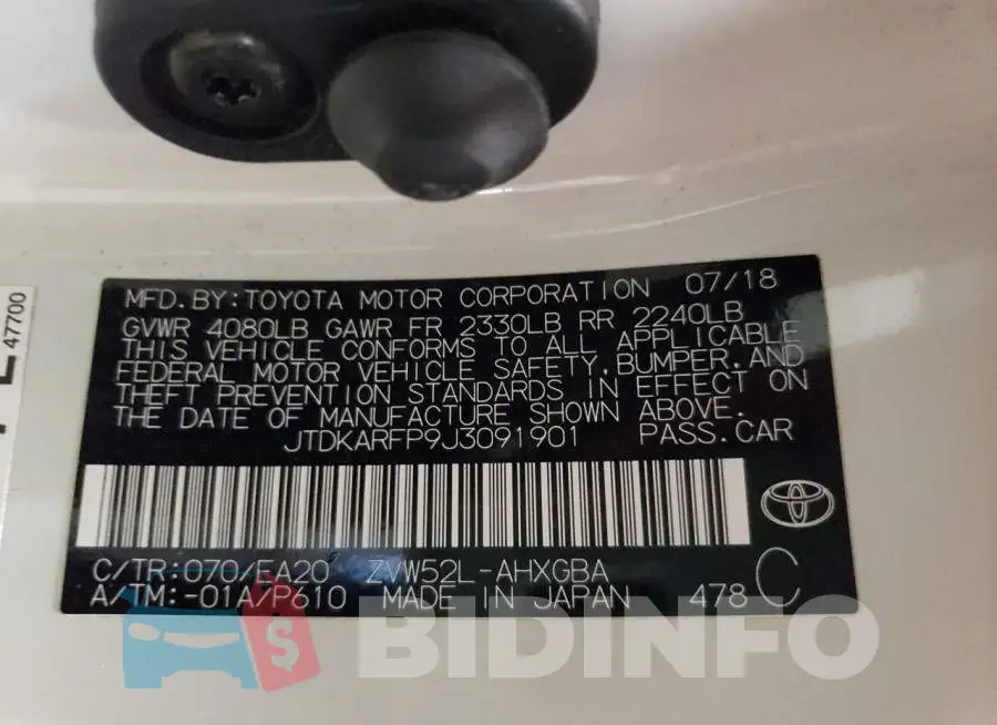 JTDKARFP9J3091901 Photo# 10