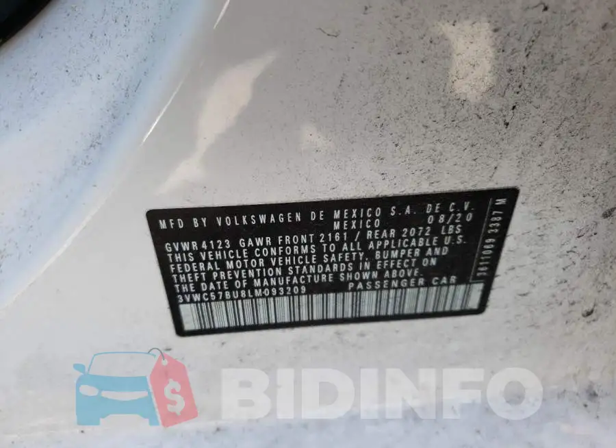 3VWC57BU8LM093209 Photo# 10