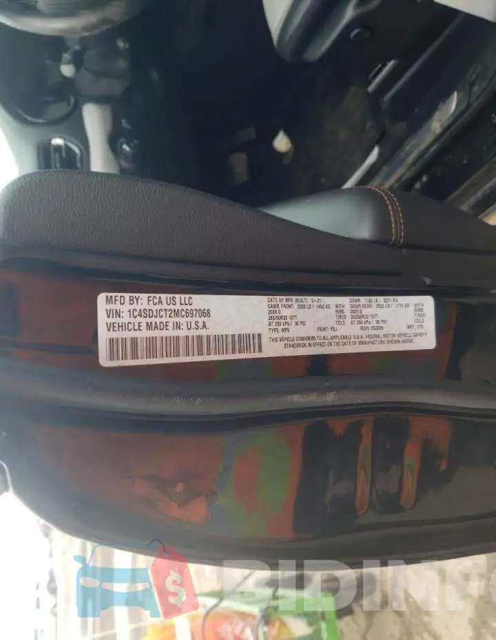 1C4SDJCT2MC697068 Photo# 10